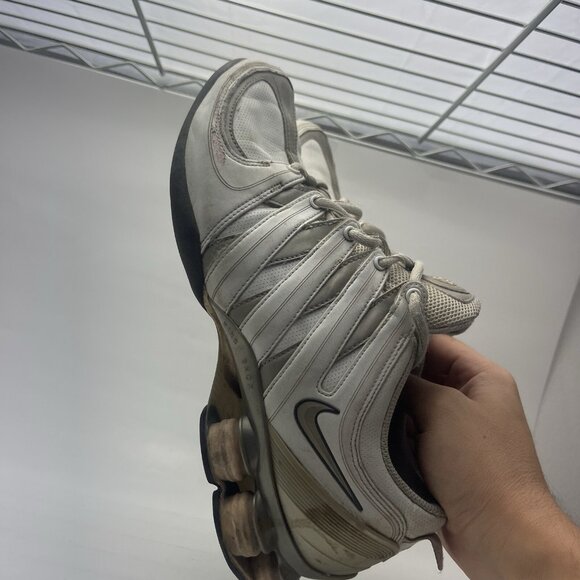 NIKE Shox MC White Blush 313764-101 Running Training Shoes Womens Size 9 - Picture 5 of 9